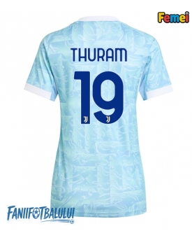 Juventus Khephren Thuram #19 Tricou Fotbal Replică 2025-26 Femei Deplasare